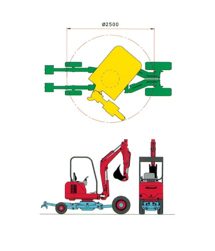 MINIESCAVATORE RAGNO EUROMACH 1500 M - immagine 11